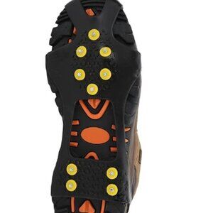 Universal Fit Shoes Stainless Steel Ice Grippers, Anti-Slip Spikes for Outdoor